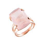 TRANSPARENZA Ring (0777) - Rose Quartz