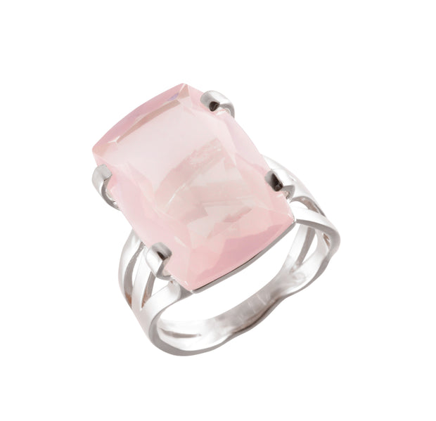TRANSPARENZA Ring (0777) - Rose Quartz