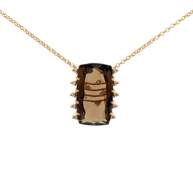 TRANSPARENZA Necklace (0802) - Smoky Quartz