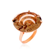 TRANSPARENZA Ring (0839) - Smoky Quartz