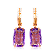 TRANSPARENZA Earrings (0890) - Amethyst
