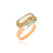 TRANSPARENZA Ring (0890) - Prasiolite