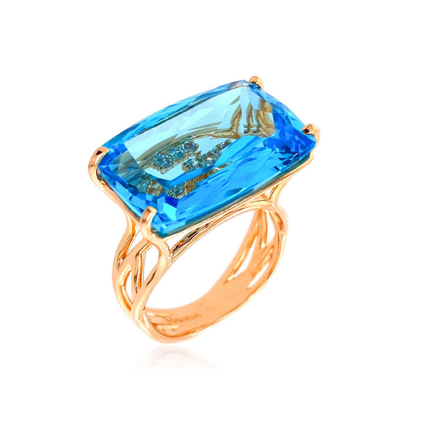 TRANSPARENZA Ring (1052) - Blue Topaz