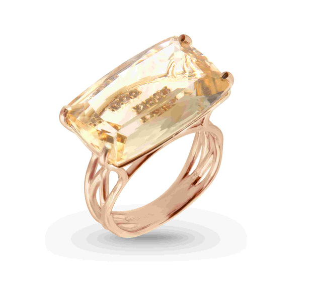 TRANSPARENZA Ring (1052) - Yellow Light Citrine