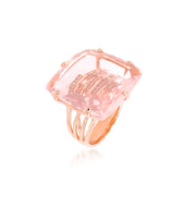 TRANSPARENZA Ring (1052) - Rose Quartz