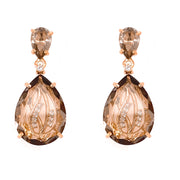 TRANSPARENZA Earrings (1052) - Smoky Quartz