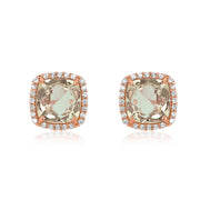 DEUX Earrings (1145) - Prasiolite