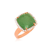 DEUX Ring (1145) - Green Quartz