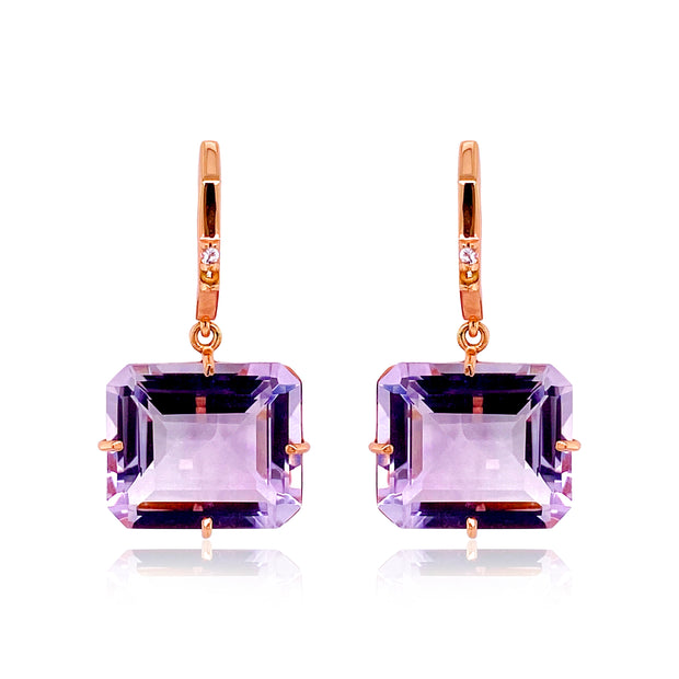 COLUNA Earrings (1156) - Amethyst