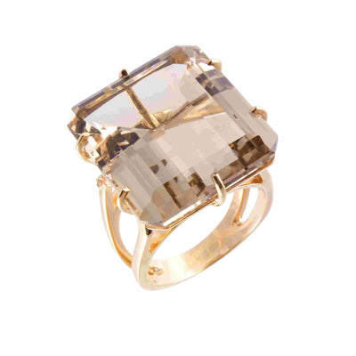 COLUNA Ring (1156) - Smoky Quartz
