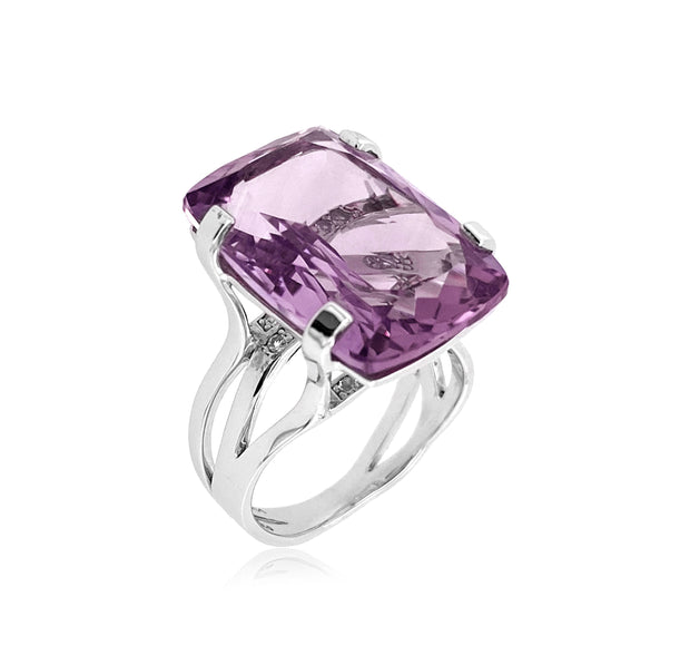 TRANSPARENZA Ring (0777) - Pink Amethyst
