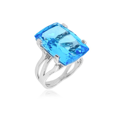 TRANSPARENZA Ring (0777) - Blue Topaz