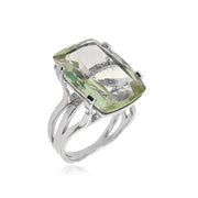 TRANSPARENZA Ring (0777) - Prasiolite