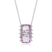 TRANSPARENZA Necklace (0802) - Pink Amethyst