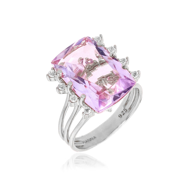 TRANSPARENZA Ring (0802) - Pink Amethyst