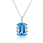 TRANSPARENZA Necklace (0802) - Blue Topaz