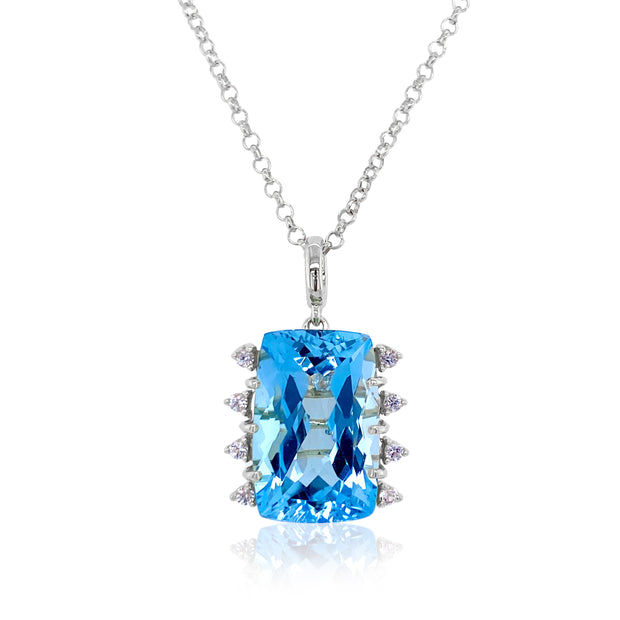 TRANSPARENZA Necklace (0802) - Blue Topaz