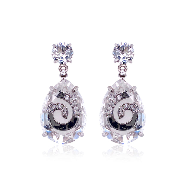 TRANSPARENZA Earrings (0839) - Crystal