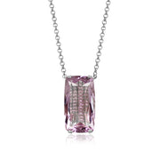 TRANSPARENZA Necklace (0890) - Pink Amethyst