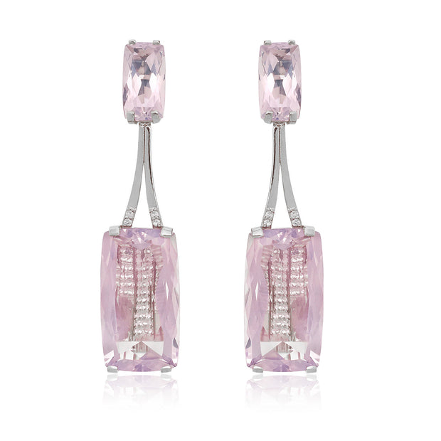 TRANSPARENZA Earrings (0890) - Lilac Opal Amethyst