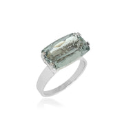 TRANSPARENZA Ring (0890) - Prasiolite