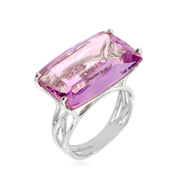 TRANSPARENZA Ring (1052) - Pink Amethyst