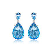 TRANSPARENZA Earrings (1052) - Blue Topaz