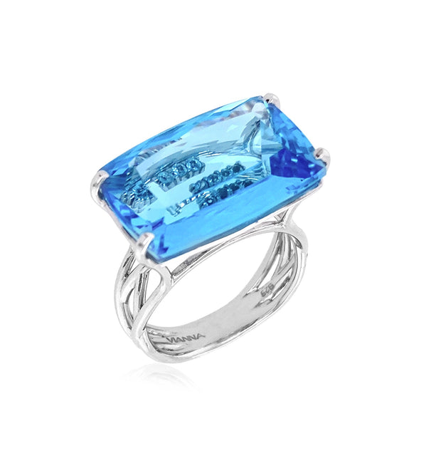 TRANSPARENZA Ring (1052) - Blue Topaz