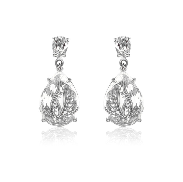 TRANSPARENZA Earrings (1052) - Crystal