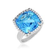 DEUX Ring (1145) - Blue Topaz