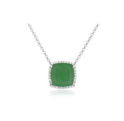 DEUX Necklace (1145) - Green Quartz