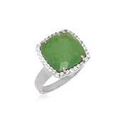 DEUX Ring (1145) - Green Quartz
