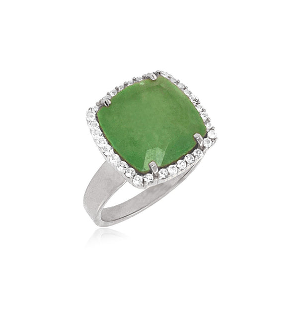 DEUX Ring (1145) - Green Quartz