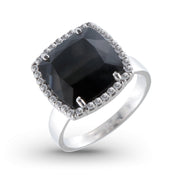 DEUX Ring (1145) - Black Quartz