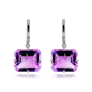 COLUNA Earrings (1156) - Amethyst