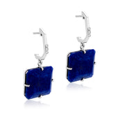 COLUNA Earrings (1156) - Navy Blue Quartz