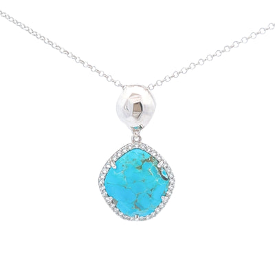 PANORAMA Necklace (1260) - Turquoise / SS