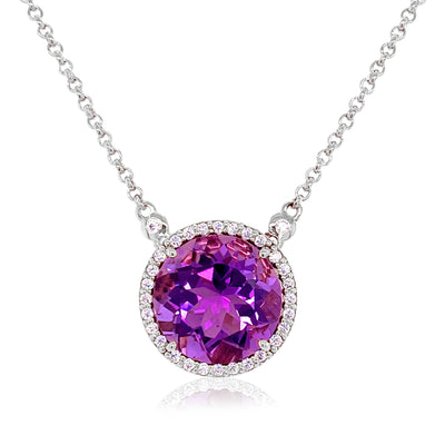 SIGNATURE Necklace (1287) - Amethyst / SS