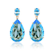 TRANSPARENZA Earrings (0777) - Blue Topaz