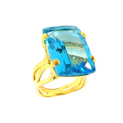 TRANSPARENZA Ring (0777) - Blue Topaz