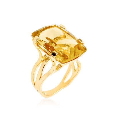TRANSPARENZA Ring (0777) - Yellow Light Citrine
