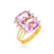 TRANSPARENZA Ring (0802) - Pink Amethyst