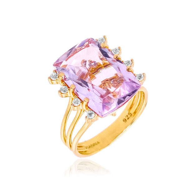TRANSPARENZA Ring (0802) - Pink Amethyst