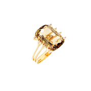 TRANSPARENZA Ring (0802) - Smoky Quartz