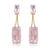 TRANSPARENZA Earrings (0890) - Lilac Opal Amethyst