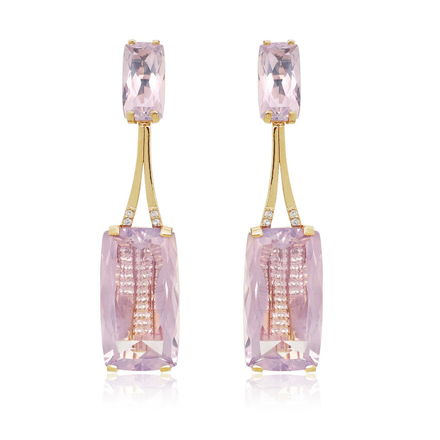 TRANSPARENZA Earrings (0890) - Lilac Opal Amethyst