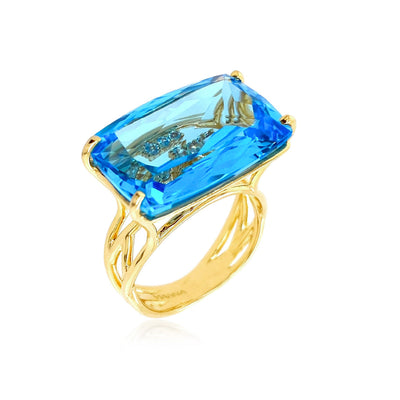 TRANSPARENZA Ring (1052) - Blue Topaz