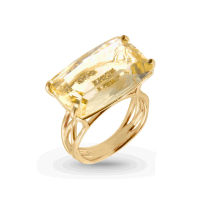 TRANSPARENZA Ring (1052) - Yellow Light Citrine