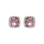 DEUX Earrings (1145) - Amethyst