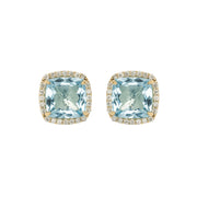 DEUX Earrings (1145) - Blue Topaz